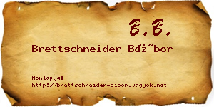 Brettschneider Bíbor névjegykártya